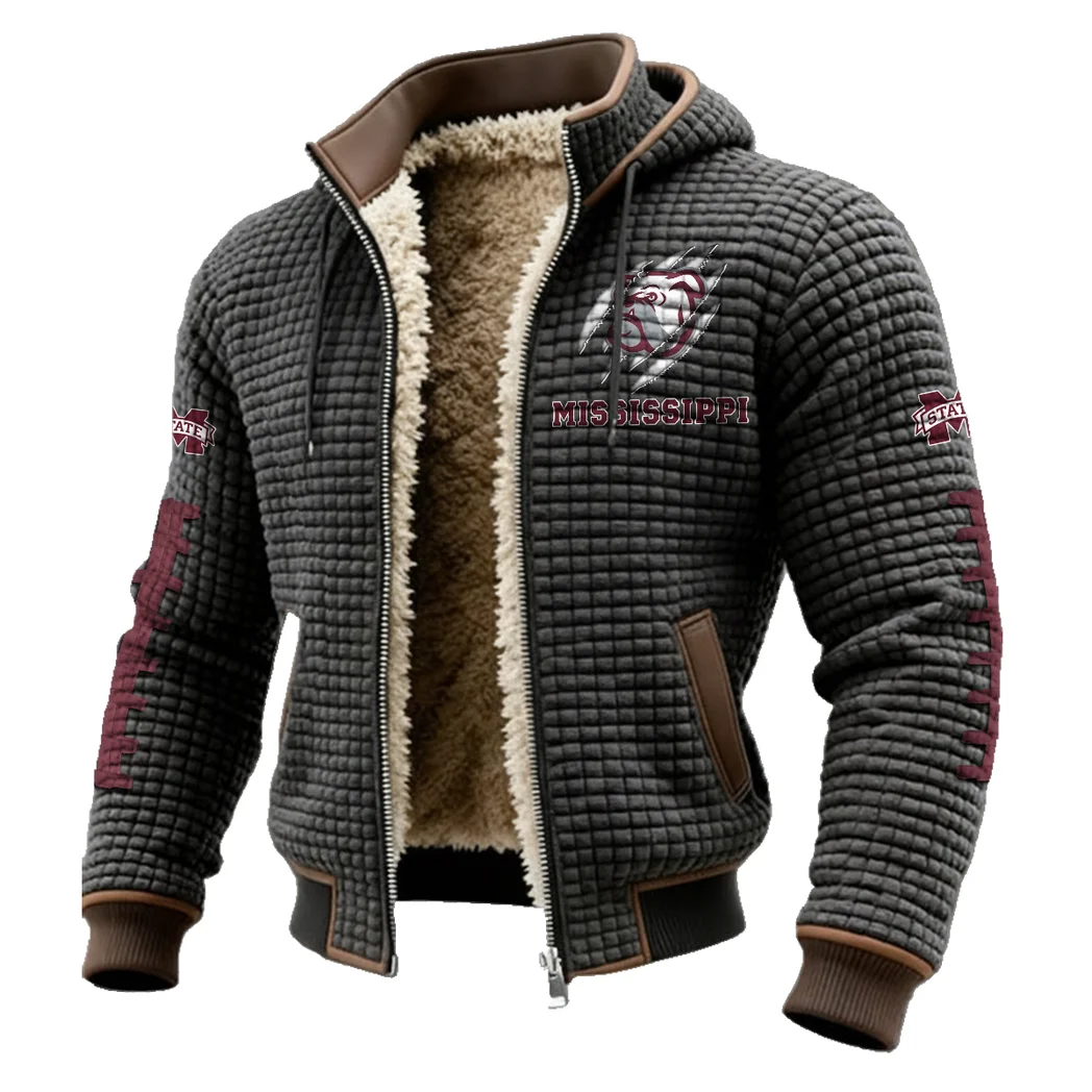 The MSU Pride Fleece-Lined Hooded Jacket, Sub-Zero Fleece-Lined Shield HVN1445MS - Grey - Image 2