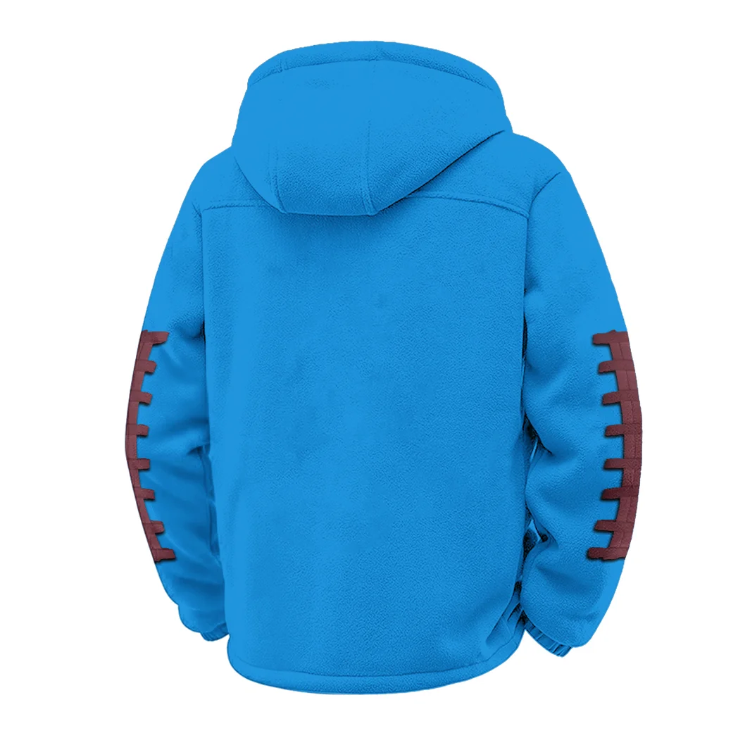 The MSU Pride Winter Fleece Jacket, Winter Endurance Jacket HVN1445MS - cyan - Image 3
