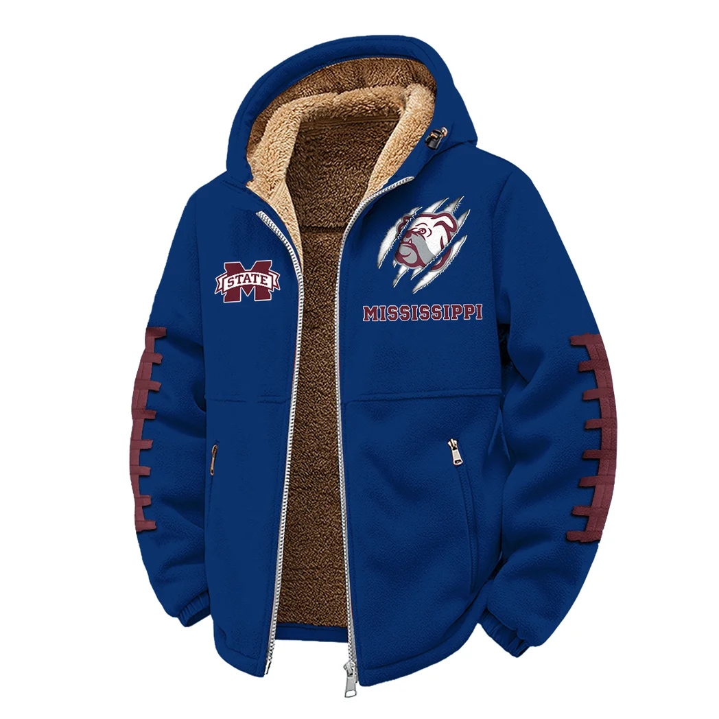 The MSU Pride Winter Fleece Jacket, Winter Endurance Jacket HVN1445MS - Navy - Image 2