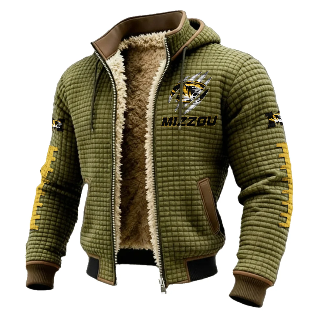 The Show-Me Tigers Fleece-Lined Hooded Jacket, Rugged Terrain Fleece Hoody HVN1445MT - Green - Image 2