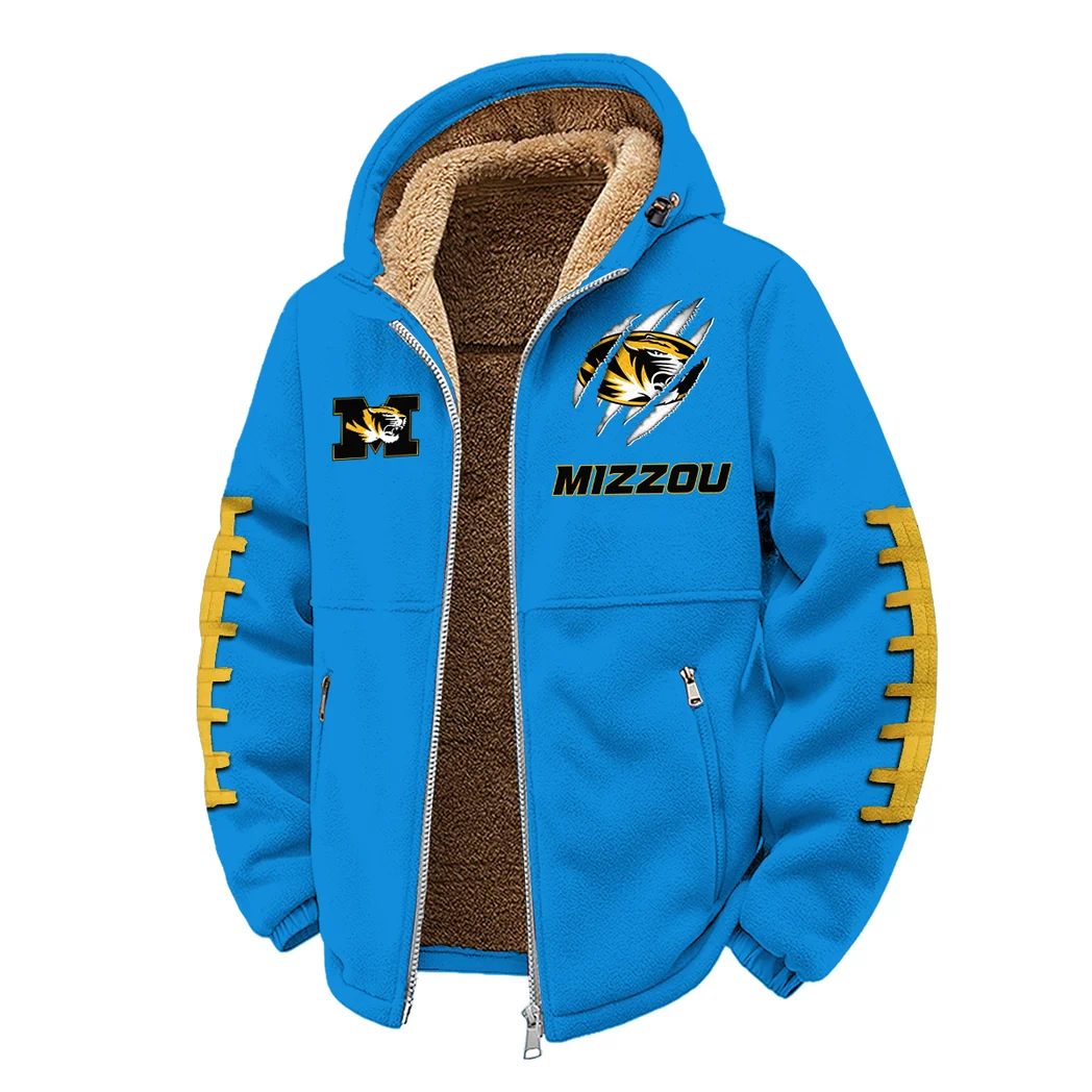 The Show-Me Tigers Winter Fleece Jacket, Brushed Interior Winter Fleece HVN1445MT - cyan - Image 2