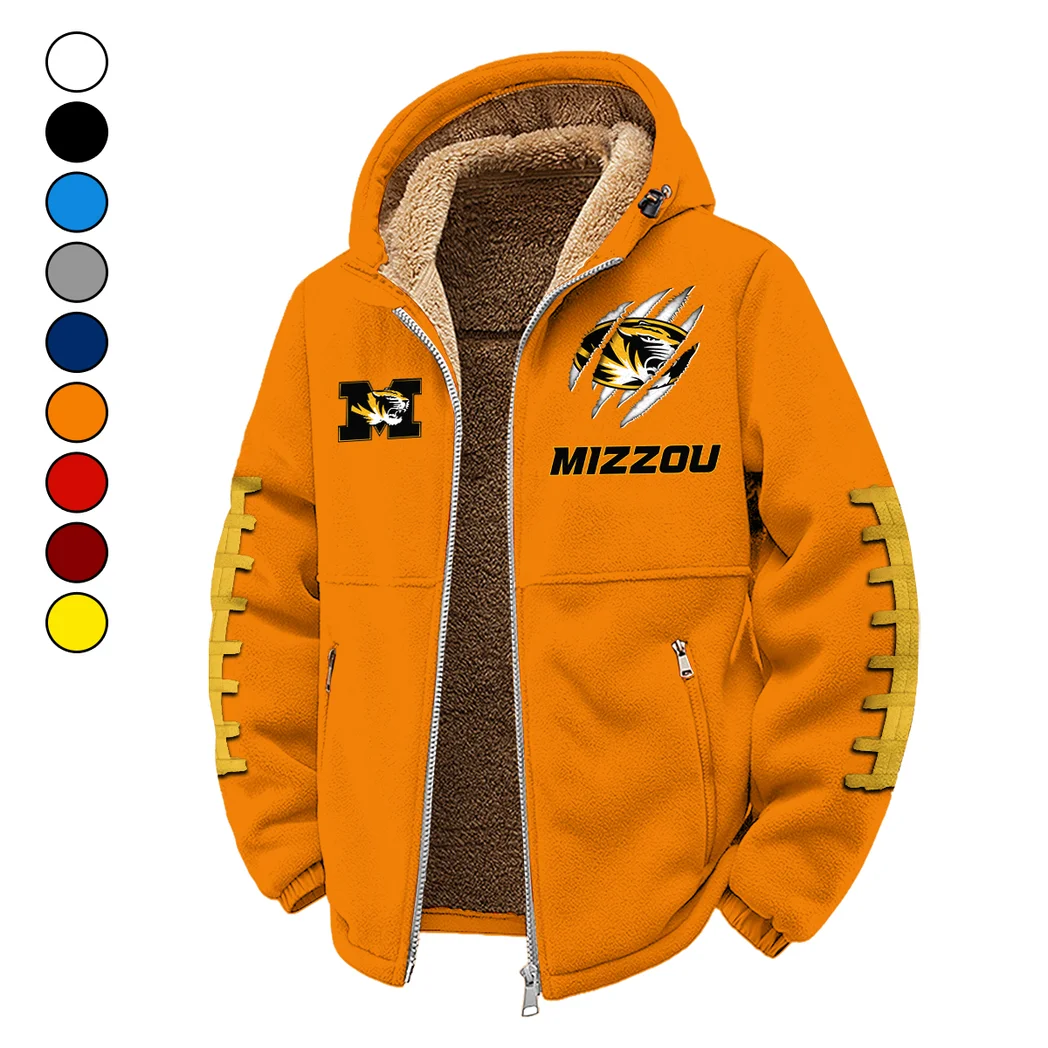 The Show-Me Tigers Winter Fleece Jacket, Brushed Interior Winter Fleece HVN1445MT - Orange