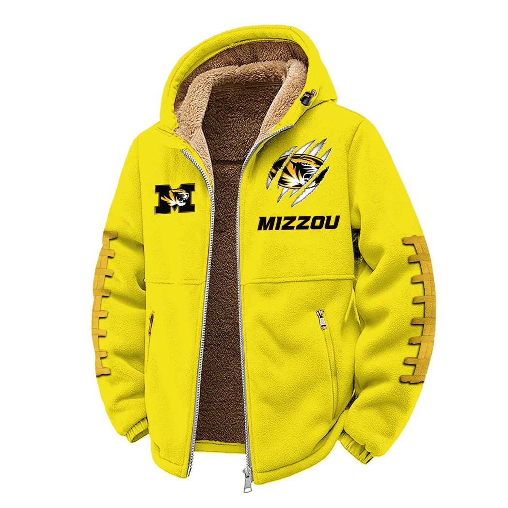The Show-Me Tigers Winter Fleece Jacket, Brushed Interior Winter Fleece HVN1445MT - Yellow - Image 2