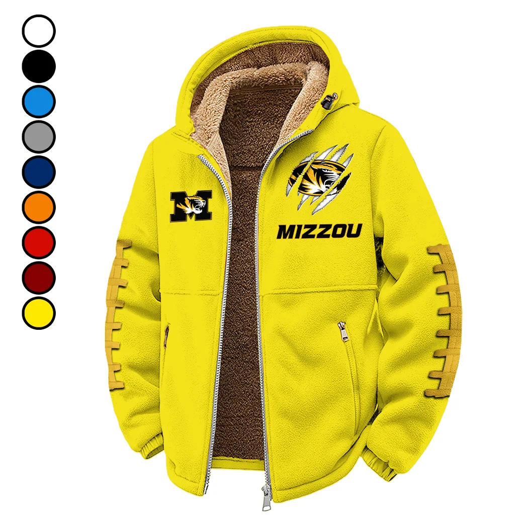 The Show-Me Tigers Winter Fleece Jacket, Brushed Interior Winter Fleece HVN1445MT - Yellow
