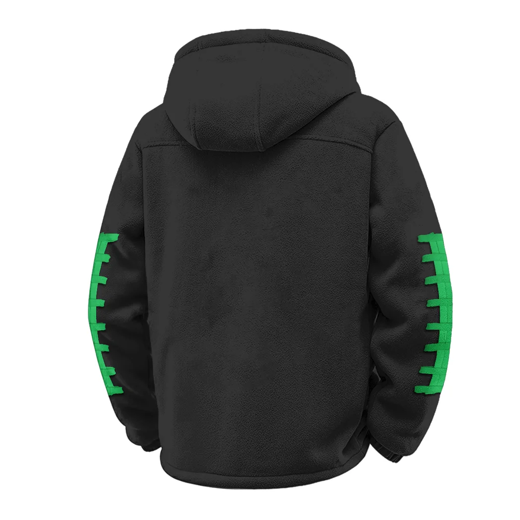 The Herd Power Winter Fleece Jacket, Anti-Pill Thermal Fleece HVN1445MT - Black - Image 3