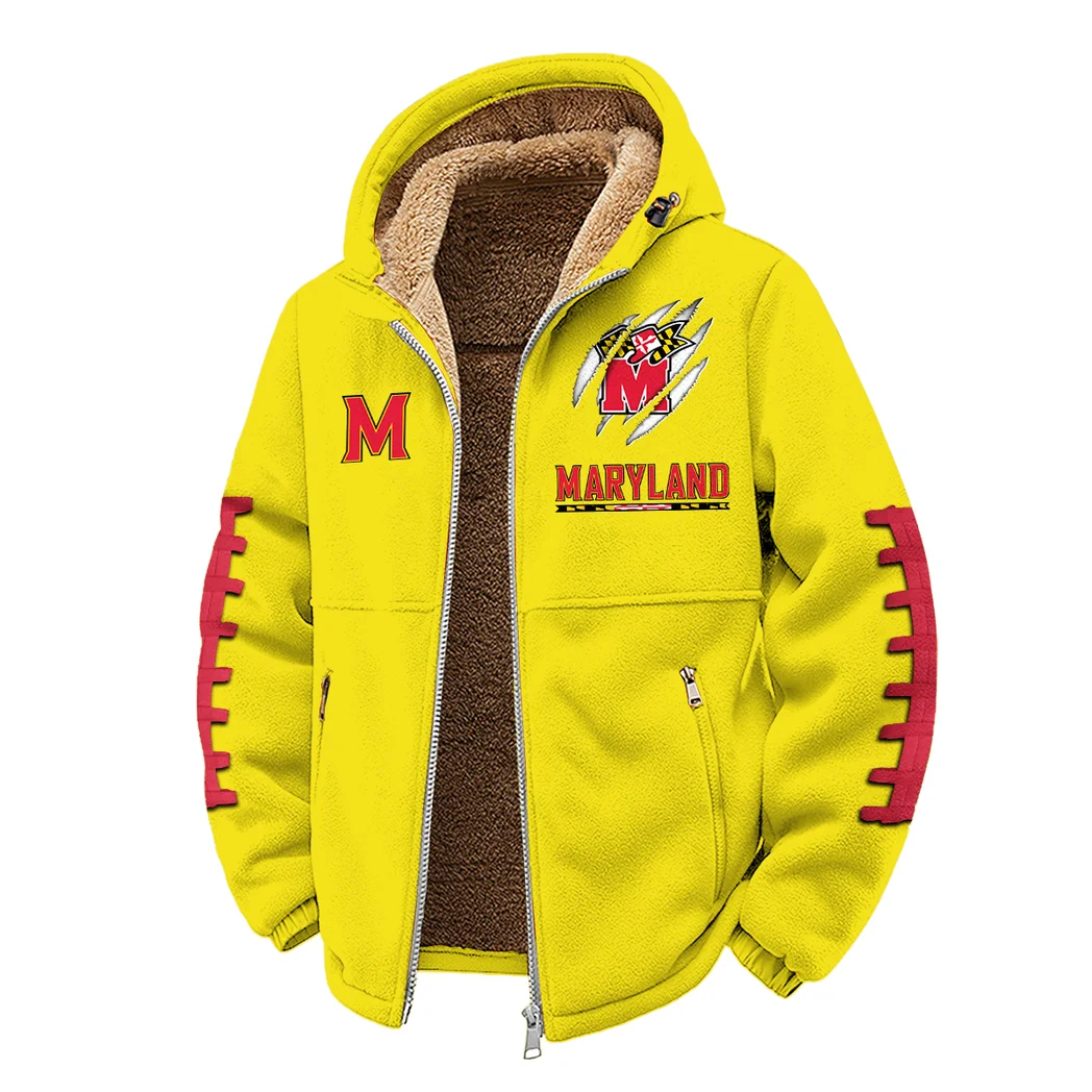 The Maryland Winter Fleece Jacket, Heavyweight Plush Fleece HVN1445MT - Yellow - Image 2