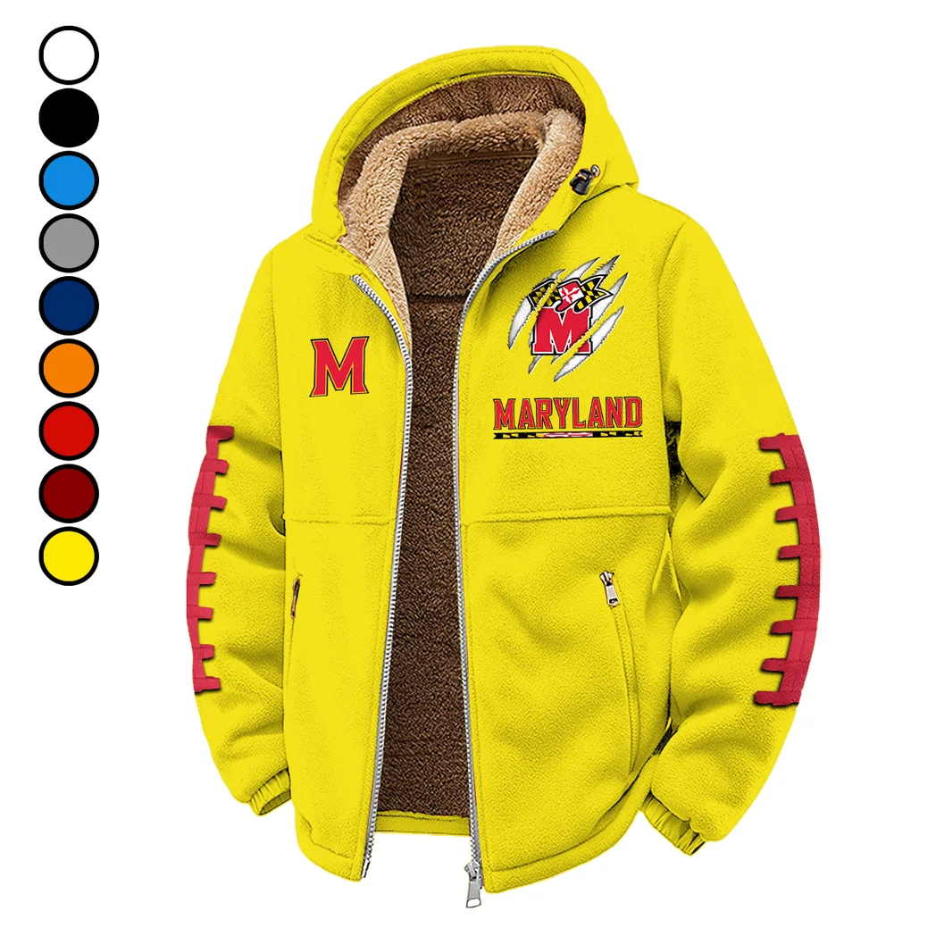 The Maryland Winter Fleece Jacket, Heavyweight Plush Fleece HVN1445MT - Yellow