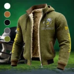 The Victors Fleece-Lined Hooded Jacket, Heavyweight Cozy Sport Shell HVN1445MW - Green