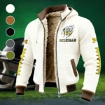 The Victors Fleece-Lined Hooded Jacket, Heavyweight Cozy Sport Shell HVN1445MW - White