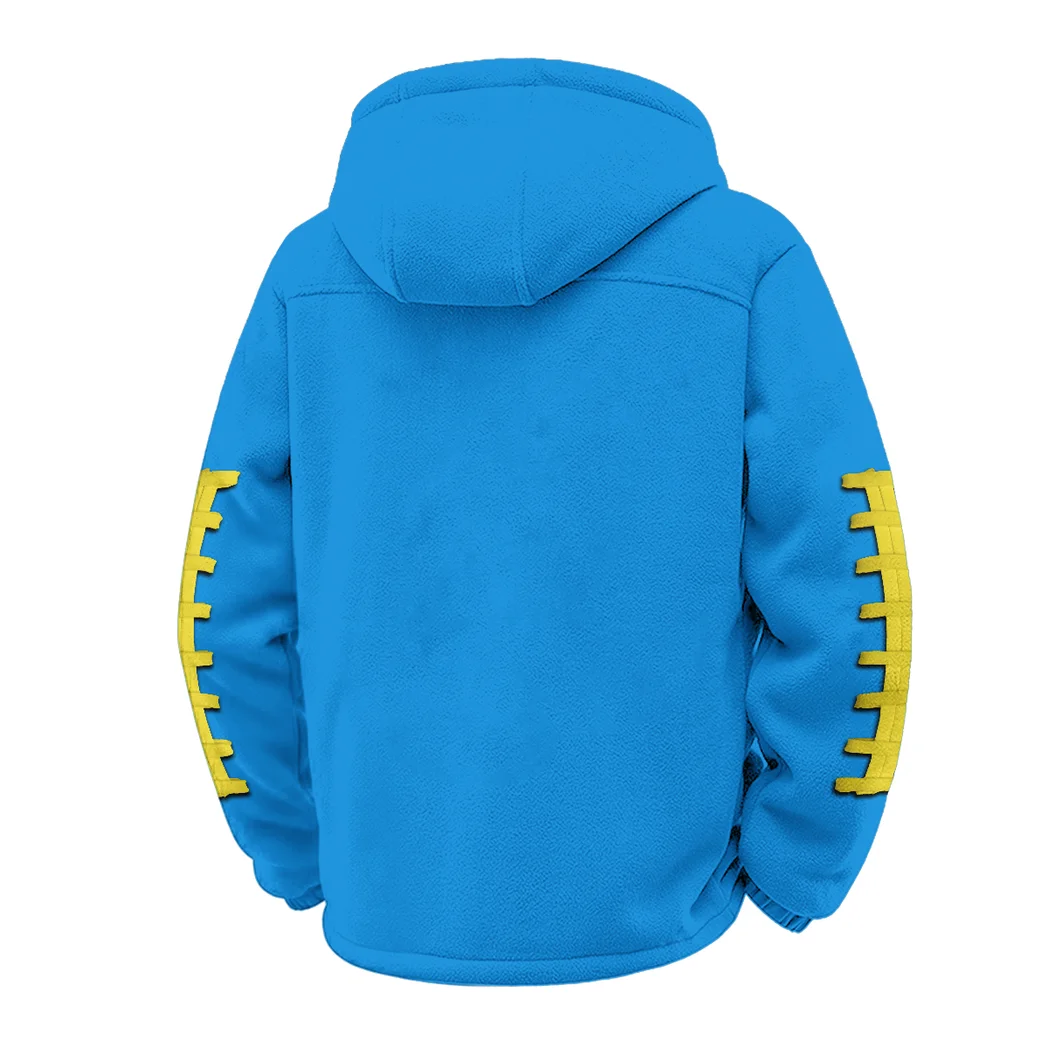 The Victors Winter Fleece Jacket, High-Density Comfort Fleece HVN1445MW - cyan - Image 3