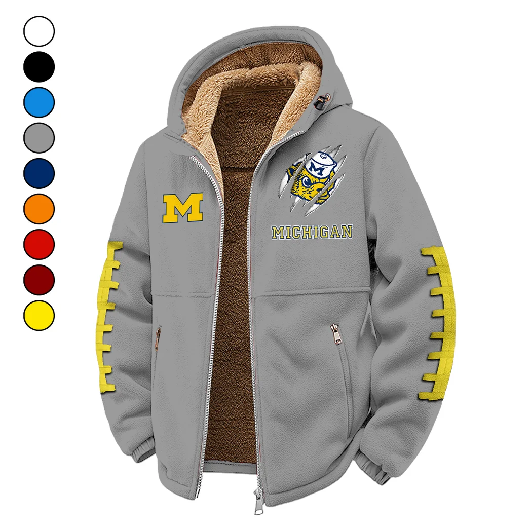 The Victors Winter Fleece Jacket, High-Density Comfort Fleece HVN1445MW - Grey