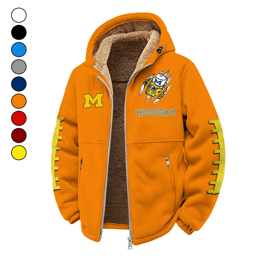 The Victors Winter Fleece Jacket, High-Density Comfort Fleece HVN1445MW - Orange
