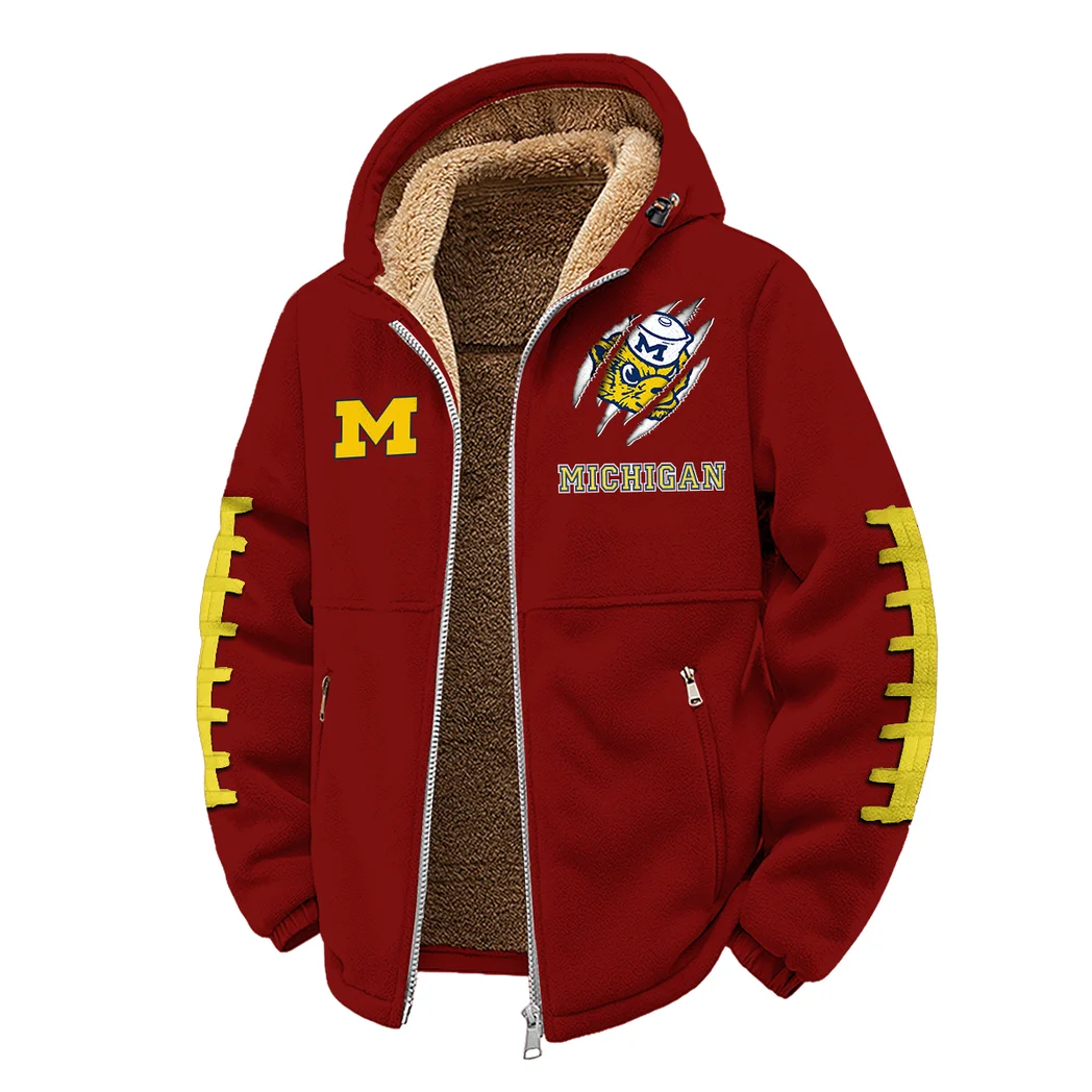 The Victors Winter Fleece Jacket, High-Density Comfort Fleece HVN1445MW - Wine - Image 2