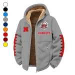 The Scarlet and Cream Winter Fleece Jacket, Warm Core Loft Fleece HVN1445NC - Grey