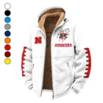 The Scarlet and Cream Winter Fleece Jacket, Warm Core Loft Fleece HVN1445NC - White