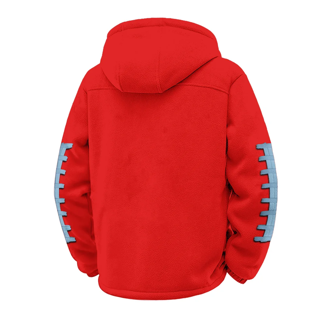 The Carolina Spirit Winter Fleece Jacket, Premium Fleece Barrier HVN1445NC - red - Image 3