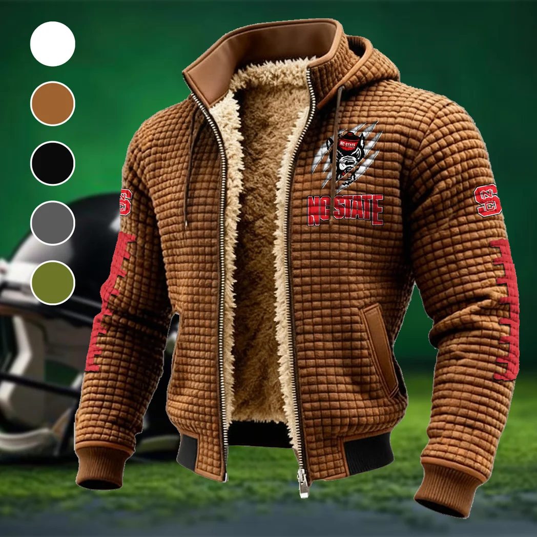 The State Spirit Fleece-Lined Hooded Jacket, Luxe Cloud-Fleece Hooded Shell HVN1445NC - brown