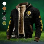 The Irish Pride Fleece-Lined Hooded Jacket, Premium Bonded Fleece Jacket HVN1445ND - Black