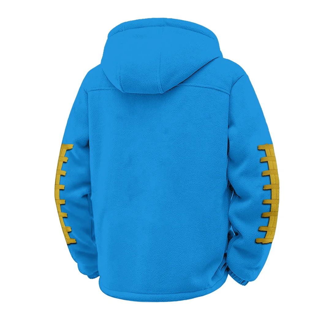 The Irish Pride Winter Fleece Jacket, Sherpa Lined Winter Fleece HVN1445ND - cyan - Image 3