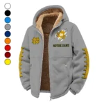 The Irish Pride Winter Fleece Jacket, Sherpa Lined Winter Fleece HVN1445ND - Grey
