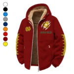 The Irish Pride Winter Fleece Jacket, Sherpa Lined Winter Fleece HVN1445ND - Wine