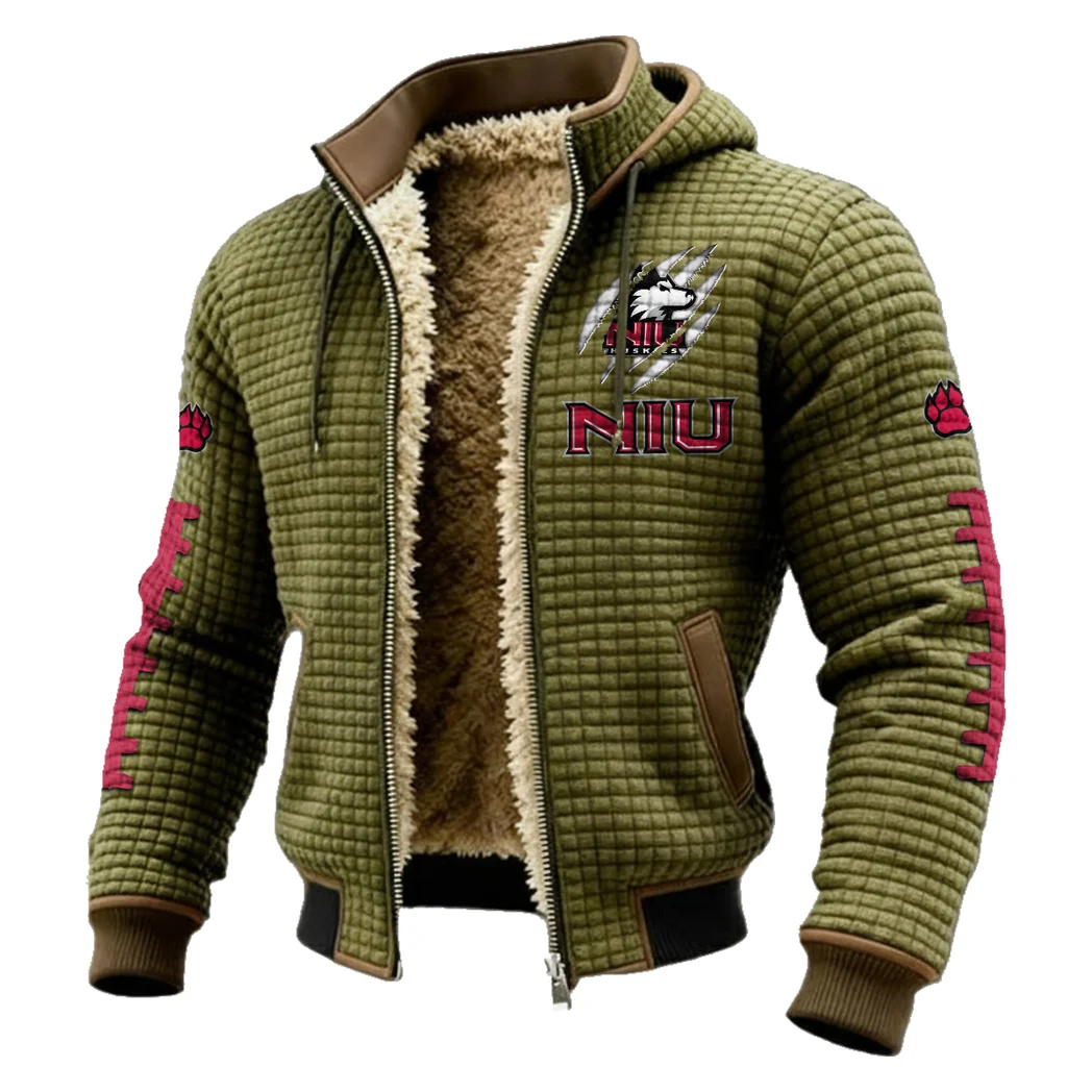 The NIU Spirit Fleece-Lined Hooded Jacket, Breathable Warmth Sport Jacket HVN1445NI - Green - Image 2