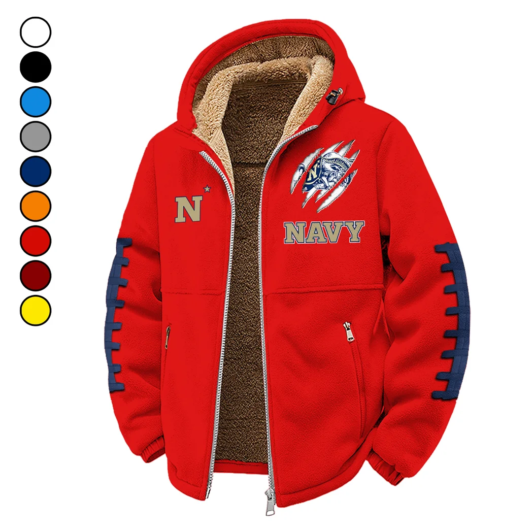 The Navy Pride Winter Fleece Jacket, Technical Mid-Layer Jacket HVN1445NM - red