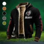 The NMSU Spirit Fleece-Lined Hooded Jacket, Modern Athletic Hybrid Parka HVN1445NM - Black
