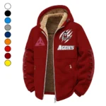 The NMSU Spirit Winter Fleece Jacket, All-Mountain Sport Jacket HVN1445NM - Wine