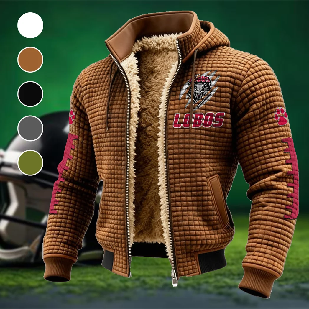 The New Mexico Spirit Fleece-Lined Hooded Jacket, Warmth-Lock Fleece-Lined Zip HVN1445NM - brown