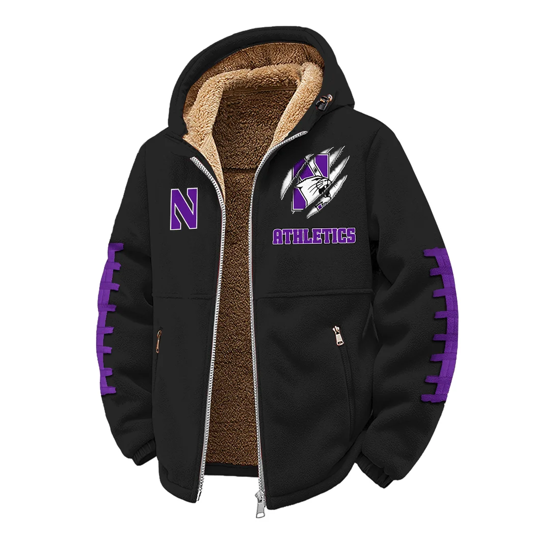 The NU Power Winter Fleece Jacket, Cold Weather Hiking Fleece HVN1445NW - Black - Image 2