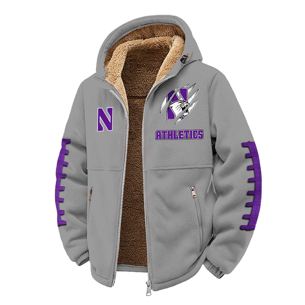 The NU Power Winter Fleece Jacket, Cold Weather Hiking Fleece HVN1445NW - Grey - Image 2
