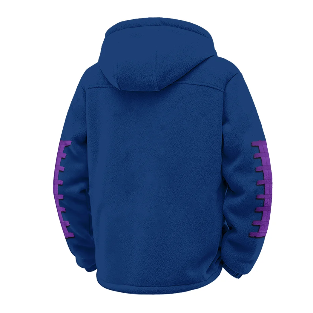 The NU Power Winter Fleece Jacket, Cold Weather Hiking Fleece HVN1445NW - Navy - Image 3