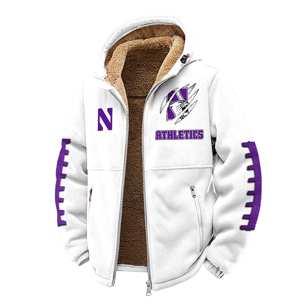 The NU Power Winter Fleece Jacket, Cold Weather Hiking Fleece HVN1445NW - White - Image 2