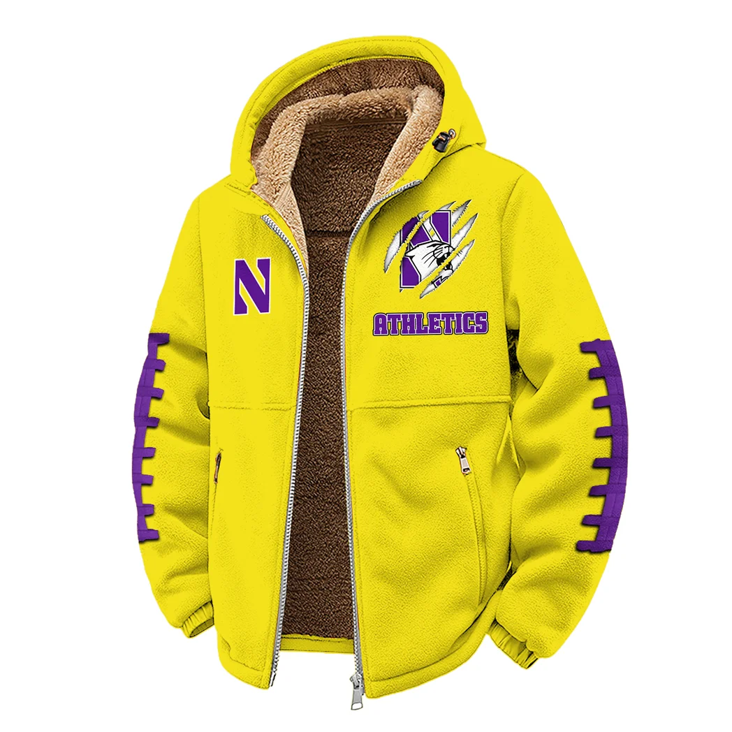 The NU Power Winter Fleece Jacket, Cold Weather Hiking Fleece HVN1445NW - Yellow - Image 2