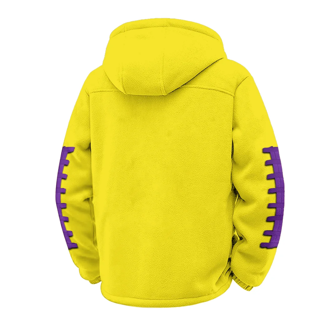 The NU Power Winter Fleece Jacket, Cold Weather Hiking Fleece HVN1445NW - Yellow - Image 3