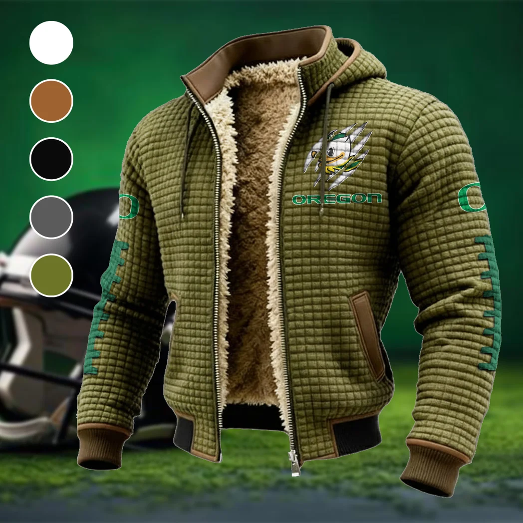 The Duck Elite Fleece-Lined Hooded Jacket, Deep Winter Insulated Hoody HVN1445OD - Green