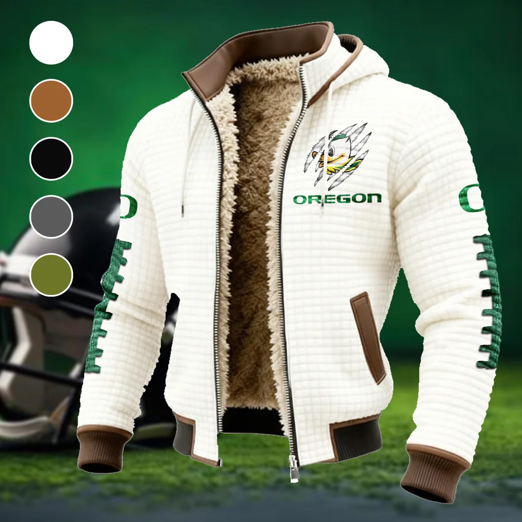 The Duck Elite Fleece-Lined Hooded Jacket, Deep Winter Insulated Hoody HVN1445OD - White