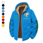 The Duck Elite Winter Fleece Jacket, Cross-Training Thermal Zip HVN1445OD - cyan