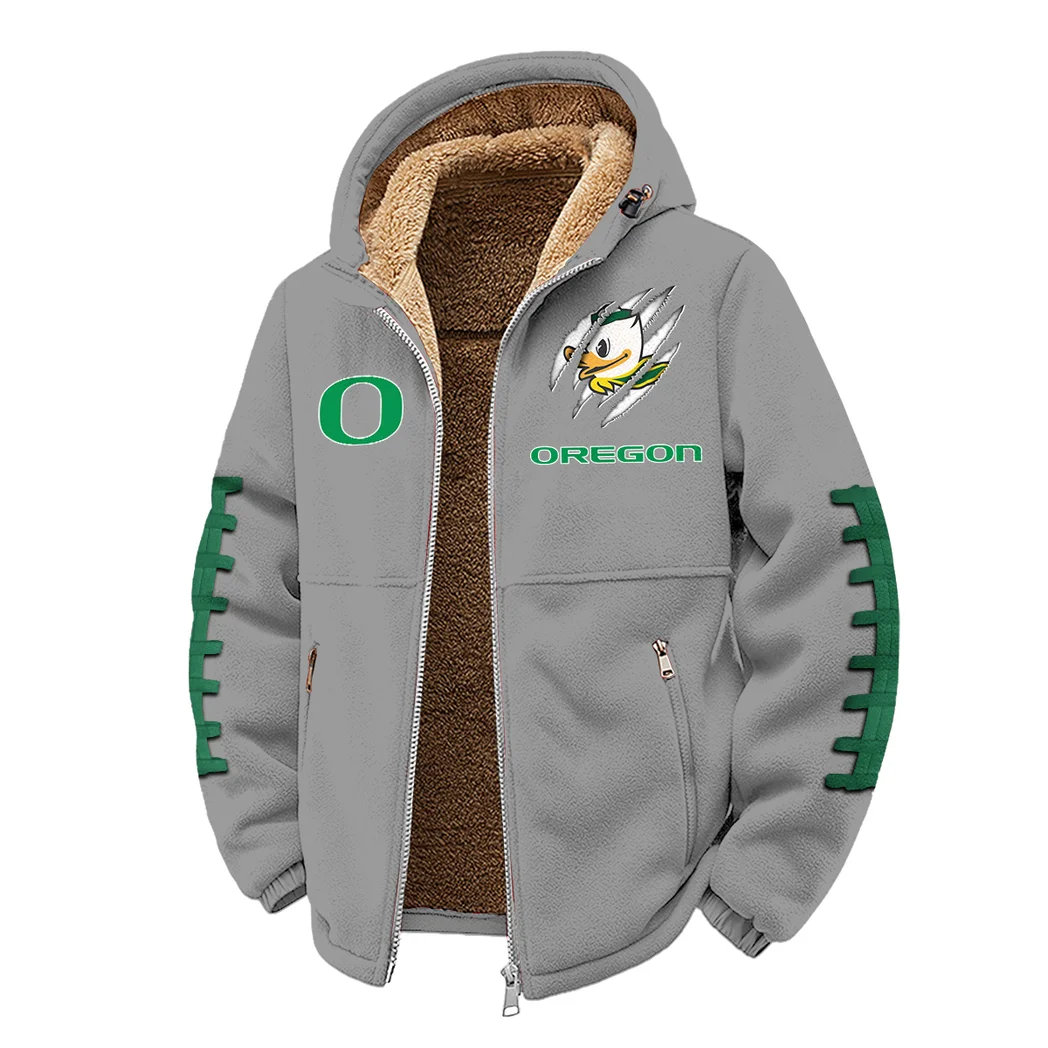 The Duck Elite Winter Fleece Jacket, Cross-Training Thermal Zip HVN1445OD - Grey - Image 2