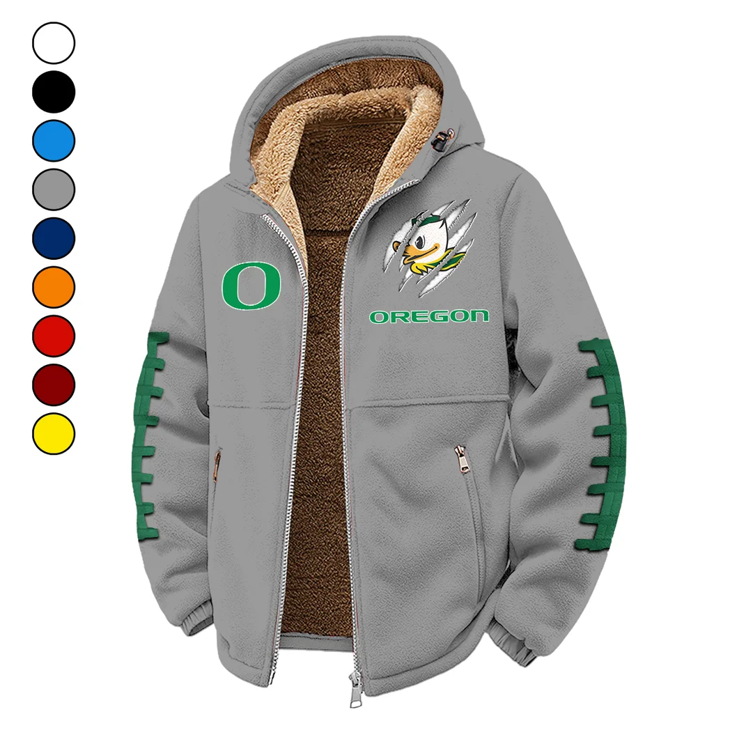 The Duck Elite Winter Fleece Jacket, Cross-Training Thermal Zip HVN1445OD - Grey