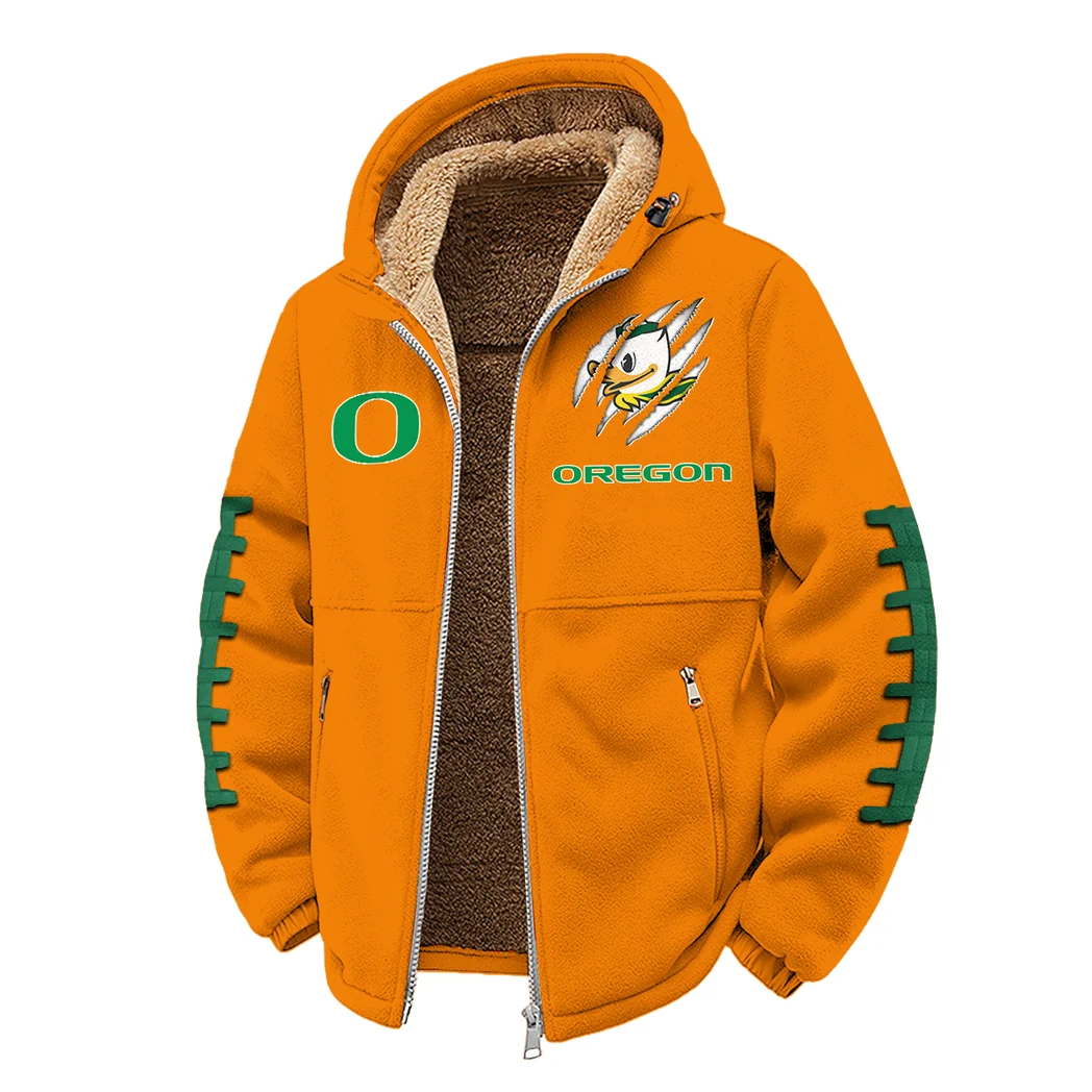The Duck Elite Winter Fleece Jacket, Cross-Training Thermal Zip HVN1445OD - Orange - Image 2