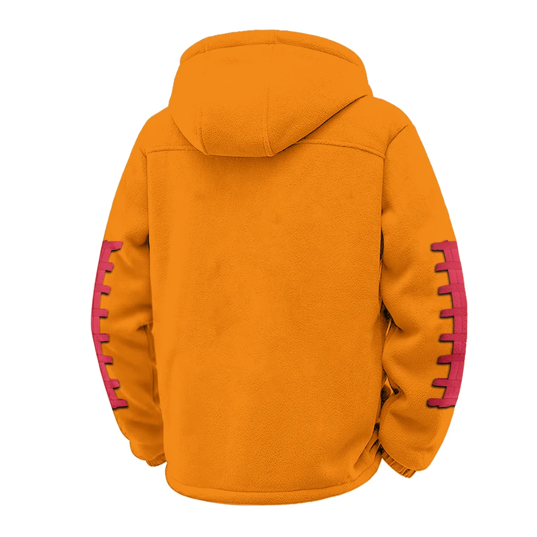 The Landsharks Winter Fleece Jacket, Winter Endurance Jacket HVN1445OM - Orange - Image 3