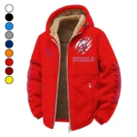 The Landsharks Winter Fleece Jacket, Winter Endurance Jacket HVN1445OM - red