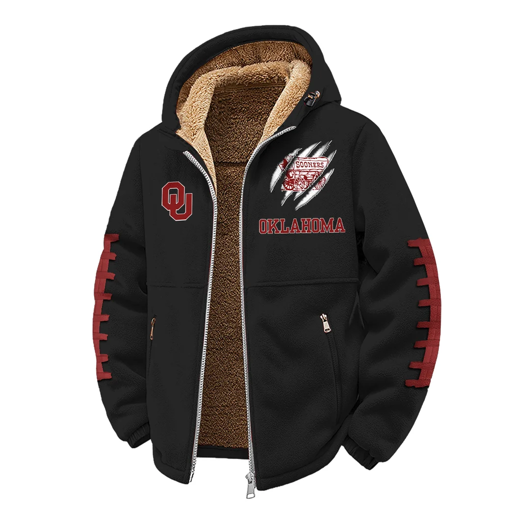 Norman’s Finest Winter Fleece Jacket, Ultra-Soft Fleece Shell HVN1445OS - Black - Image 2