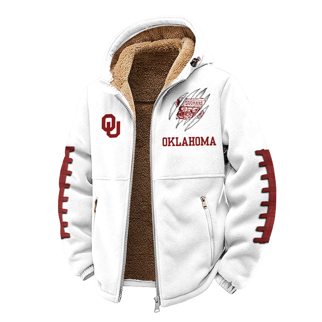 Norman’s Finest Winter Fleece Jacket, Ultra-Soft Fleece Shell HVN1445OS - White - Image 2