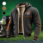 The Cowboy Power Fleece-Lined Hooded Jacket, Brushed Interior Winter Jacket HVN1445OS - Grey
