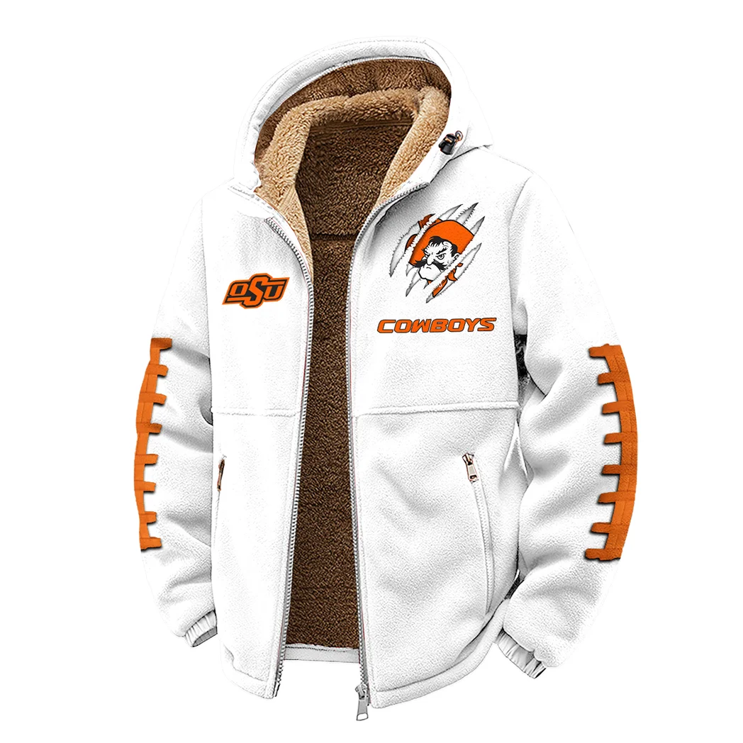 The Cowboy Power Winter Fleece Jacket, Luxe Microfleece Pullover HVN1445OS - White - Image 2