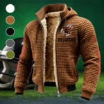 The Oregon State Elite Fleece-Lined Hooded Jacket, Heavyweight Cozy Sport Shell HVN1445OS - brown