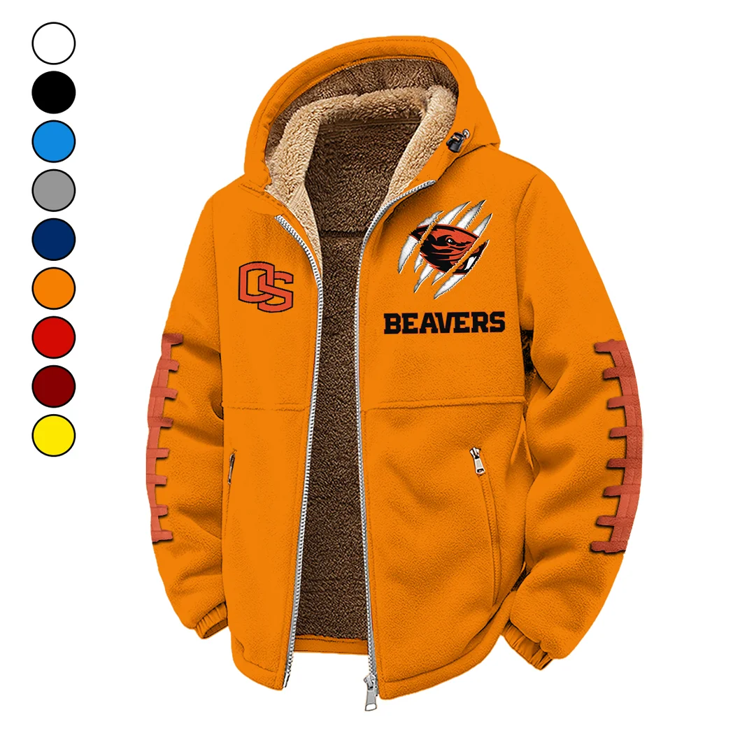 The Oregon State Elite Winter Fleece Jacket, Brushed Interior Winter Fleece HVN1445OS - Orange